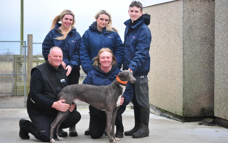 Jimmy Fenwick (bottom left) with his family team.