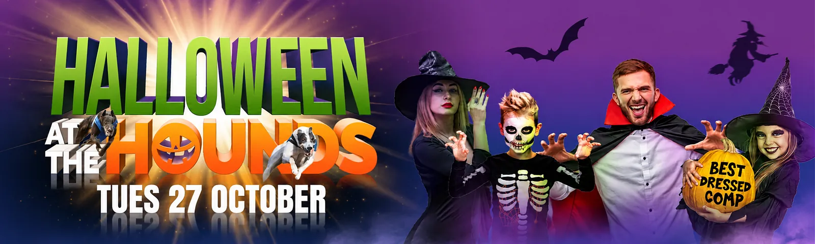 halloween at the hounds at sunderland greyhound stadium